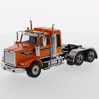 Western Star 4900 SB Sleeper Tandem Tractor - Metallic-orange black stripes
